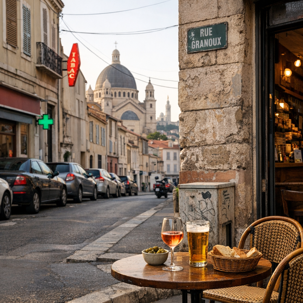 Où nous trouver : rue Granoux, 13004 Marseille et repères de quartier