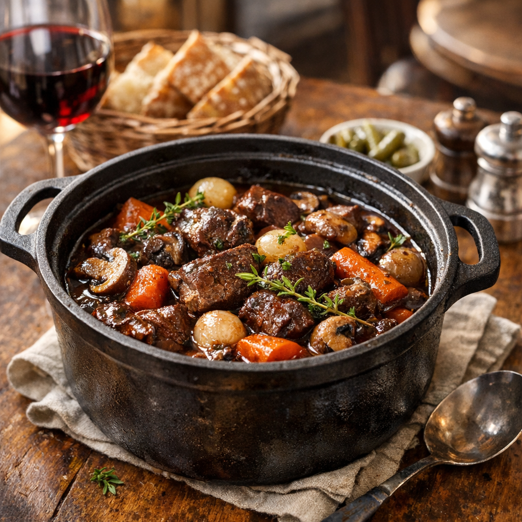 Comment réussir un bœuf Bourguignon à la cocotte-minute