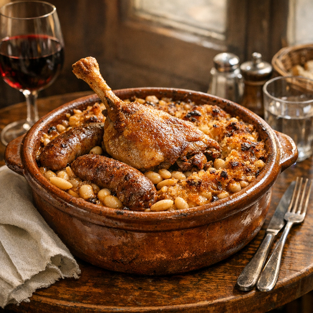 Le Cassoulet maison façon grand-mère mijote comme au bistrot