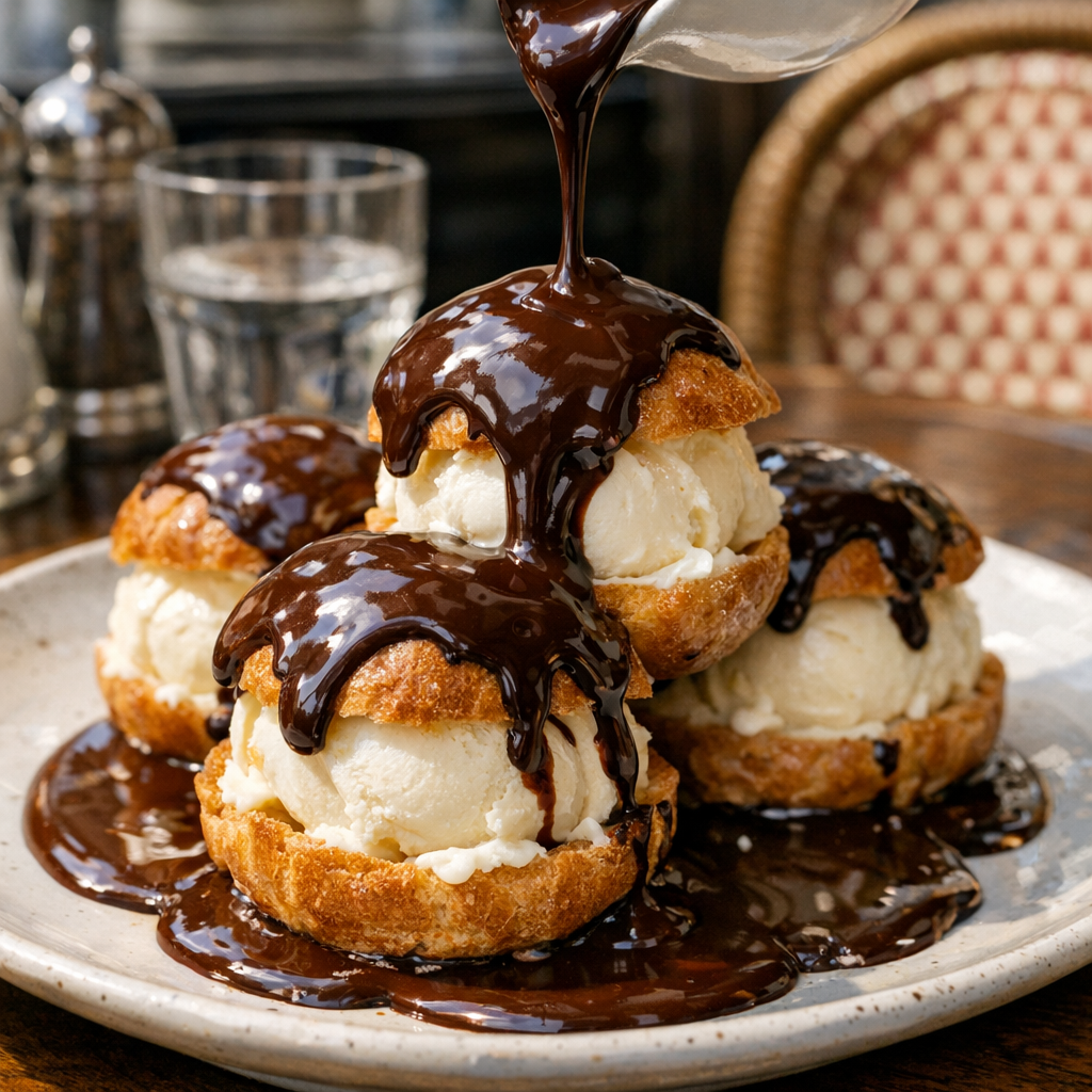 Le chocolat pour profiterole détermine la sauce idéale