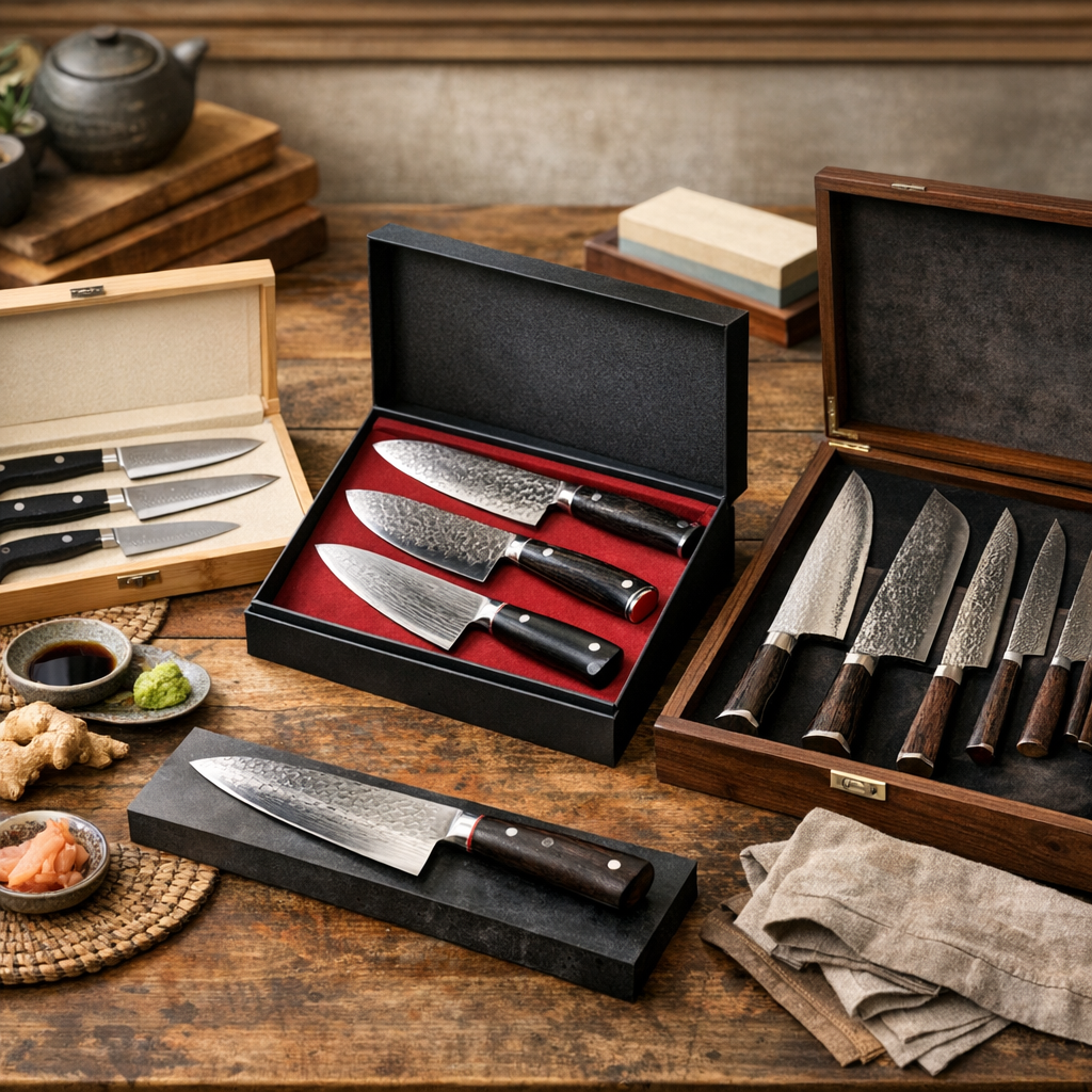 Nos sets de couteaux japonais : comparer coffrets, marques et niveaux de prix