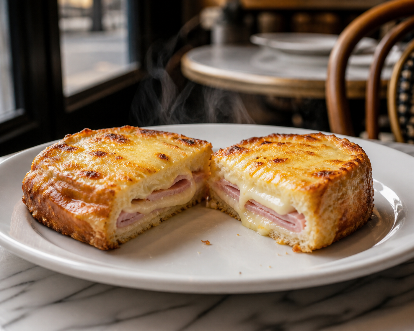 Le croque-monsieur au four moelleux, gratiné et fondant