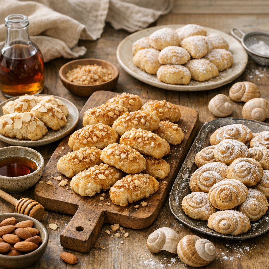Variantes : Reims, amandes, érable et escargots de Rosa et Alain