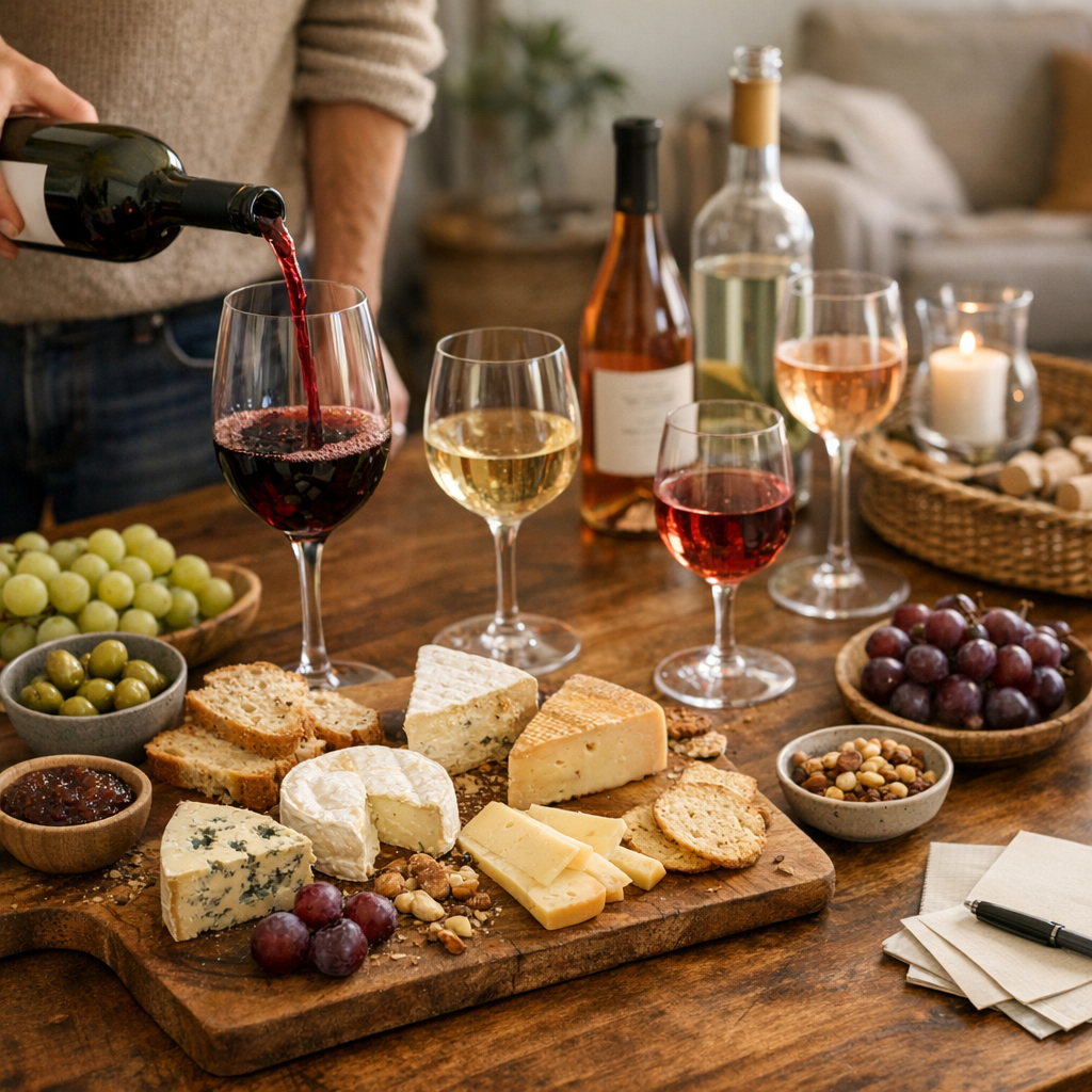 Organiser une dégustation de vin et fromages sans se compliquer