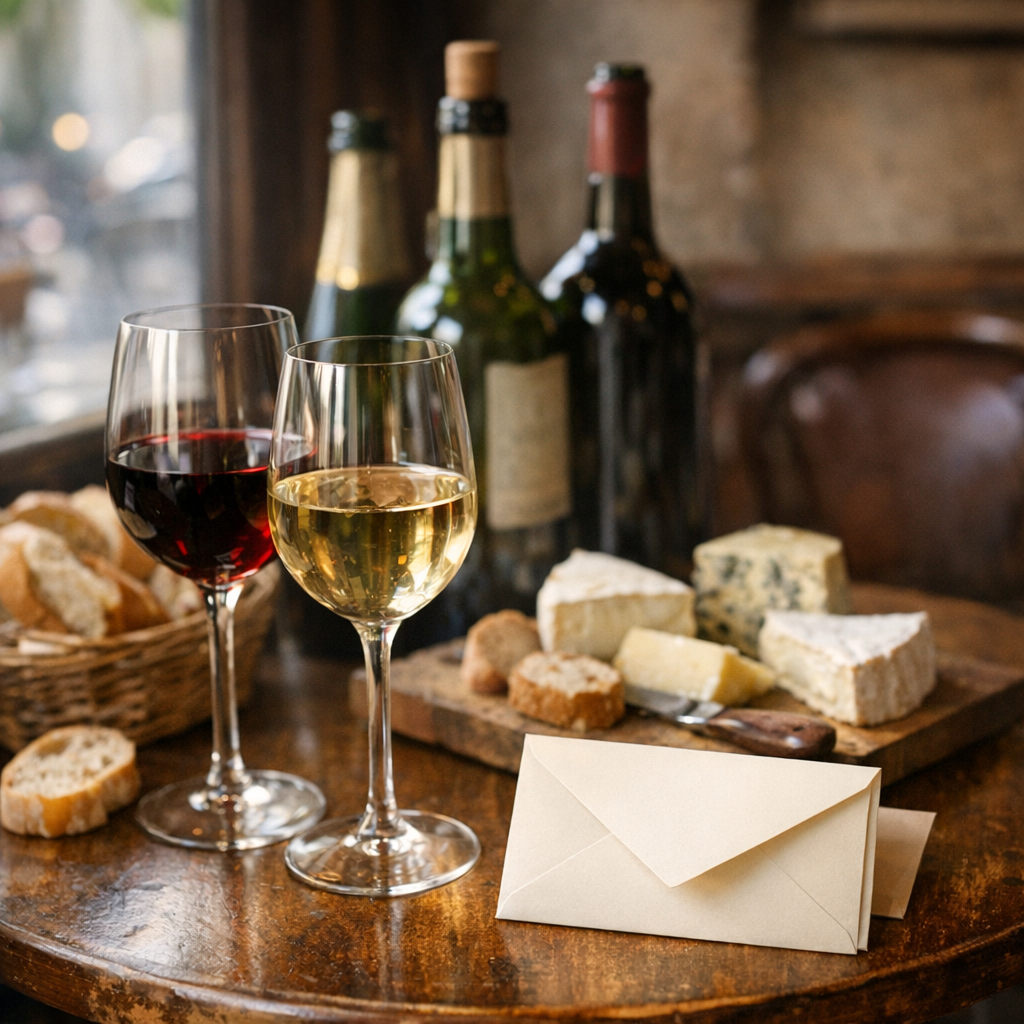 Une dégustation de vin en Cadeau se choisit comme une bonne table