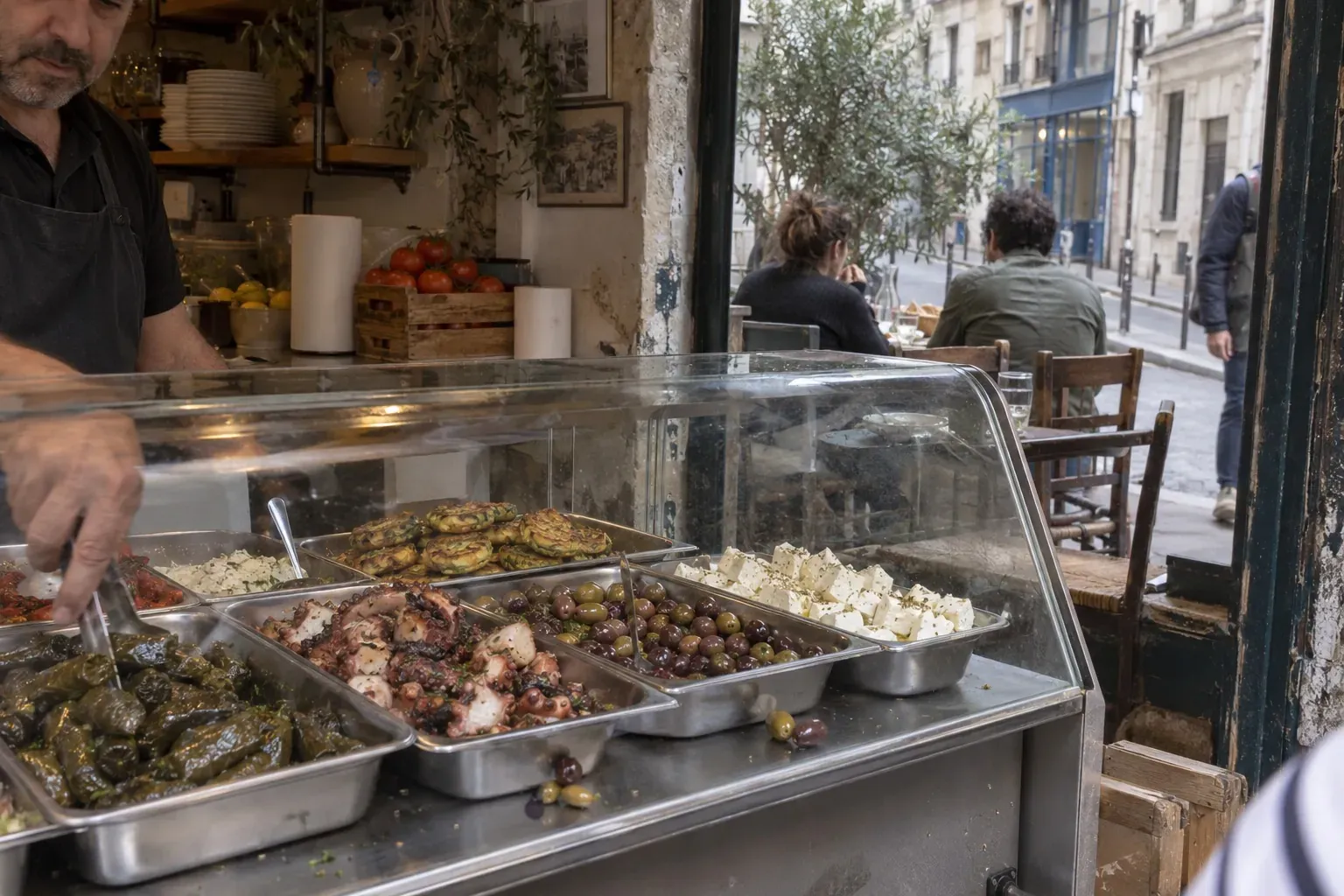 Delphine et Symeon Kamsizoglou ouvrent Supergrec dans le Sentier : mezzés dès 2,50 € et plats mijotés de famille