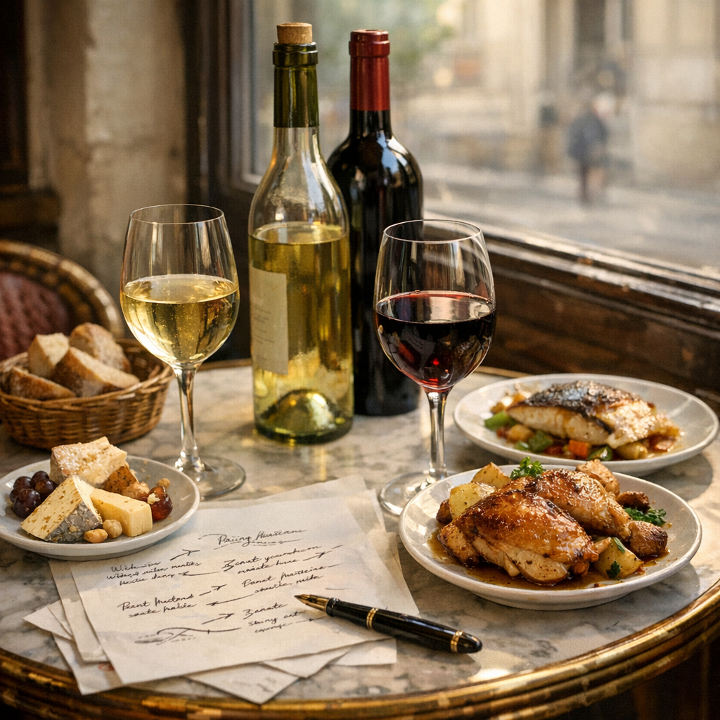 Une fiche technique d’accord mets et vins simplifie le choix