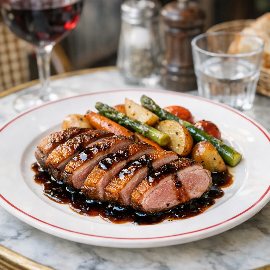 Le Magret de canard sauce maison : 7 accords de bistrot