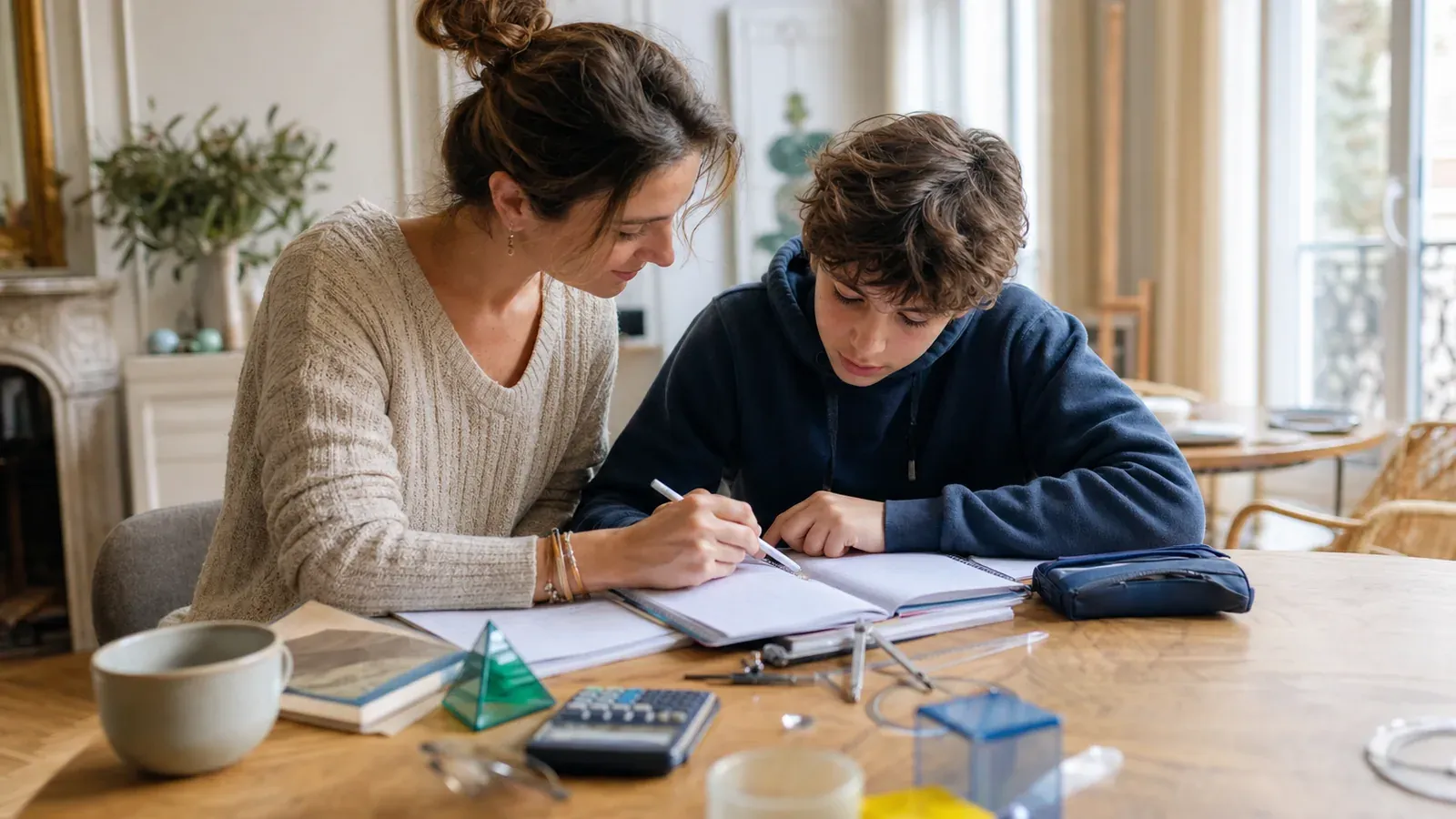 Maths du quotidien: accompagner un collégien à la maison