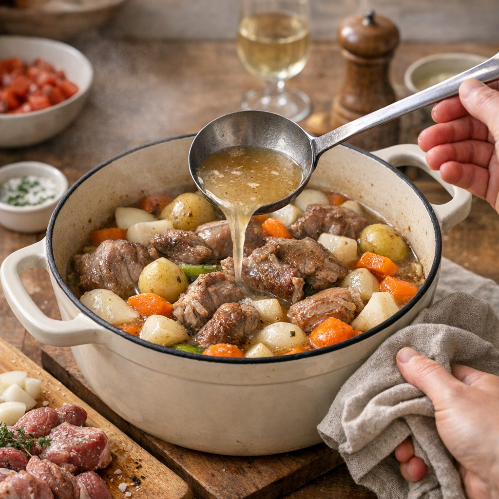Préparation en cocotte : la recette pas à pas et la sauce sans excès de gras