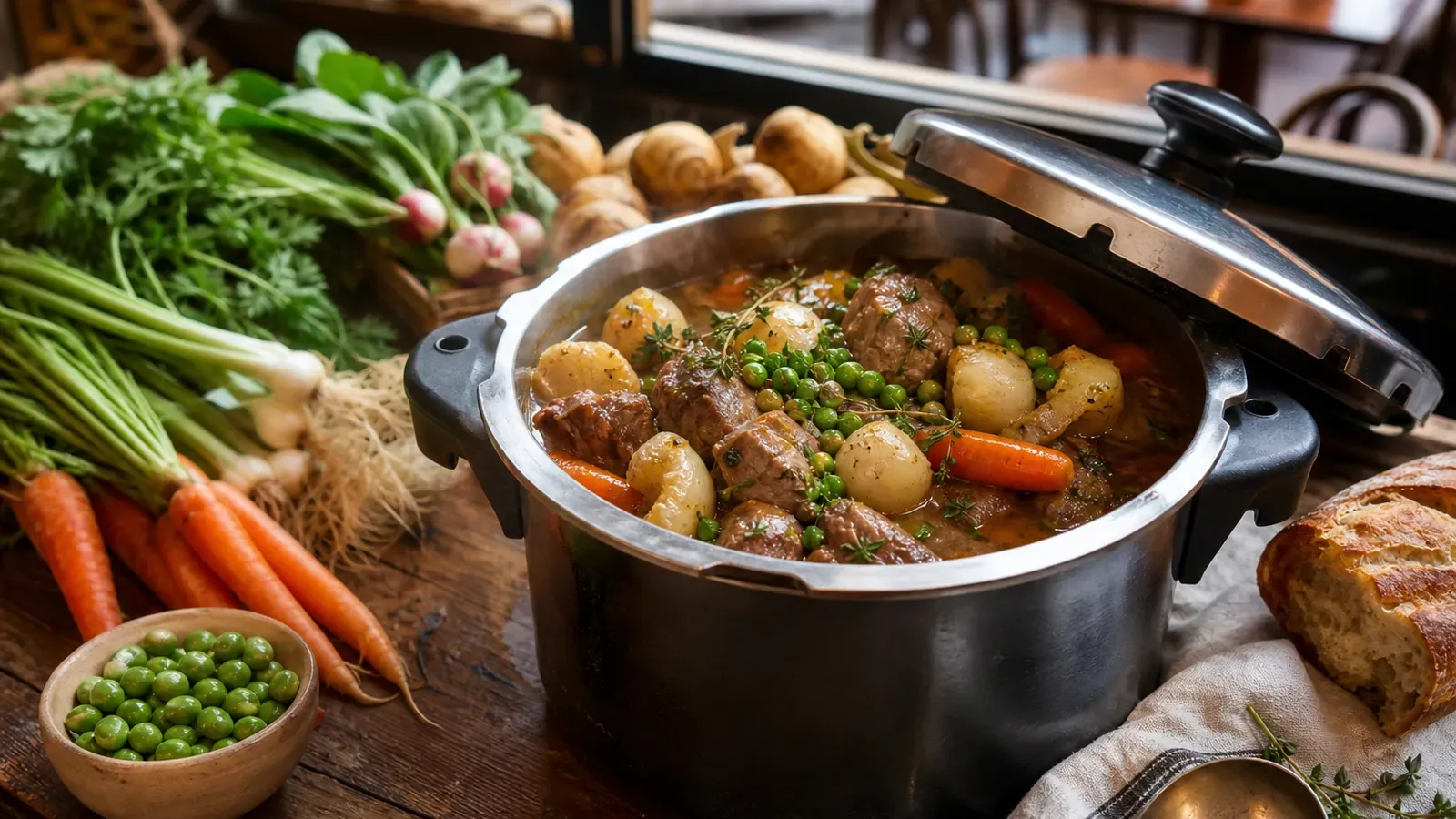 Navarin d'agneau à la cocotte-minute : le ragoût de printemps accéléré