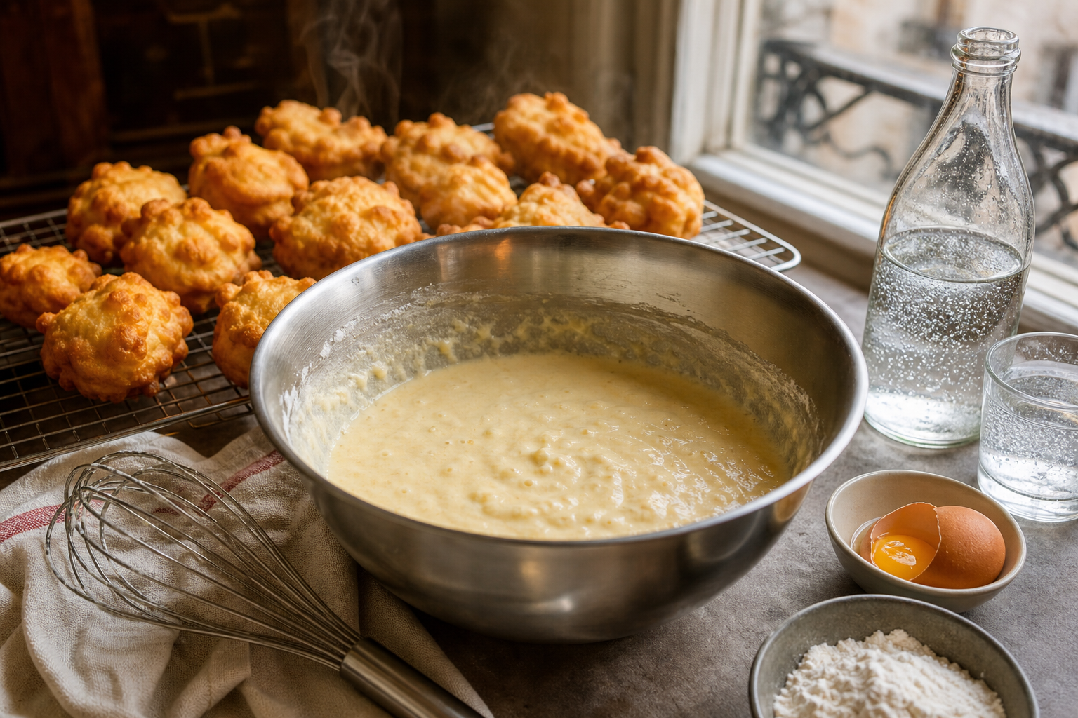 La pâte à beignet légère et croustillante se prépare en finesse