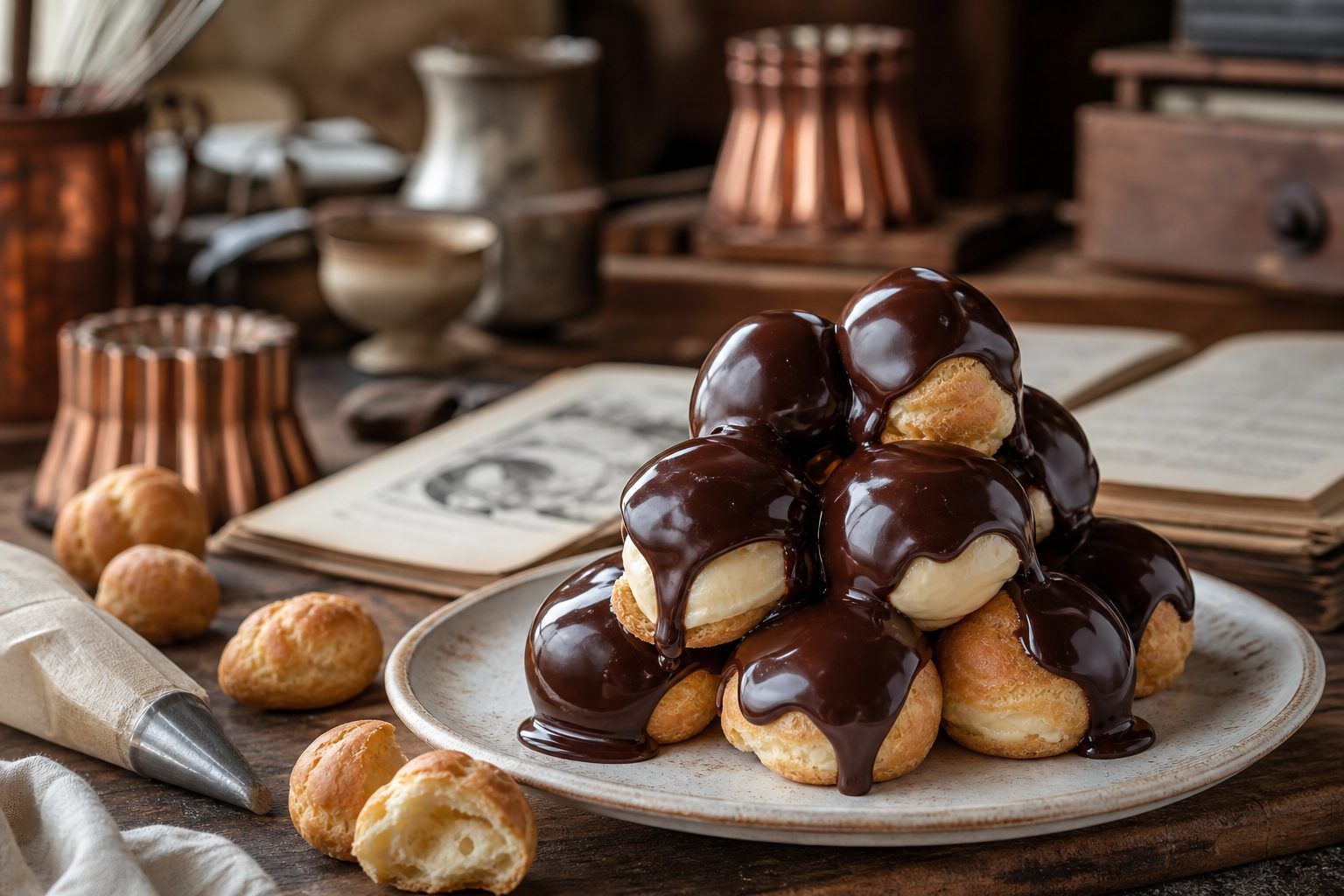 Au fil du temps, les pâtissiers ont façonné la profiterole moderne