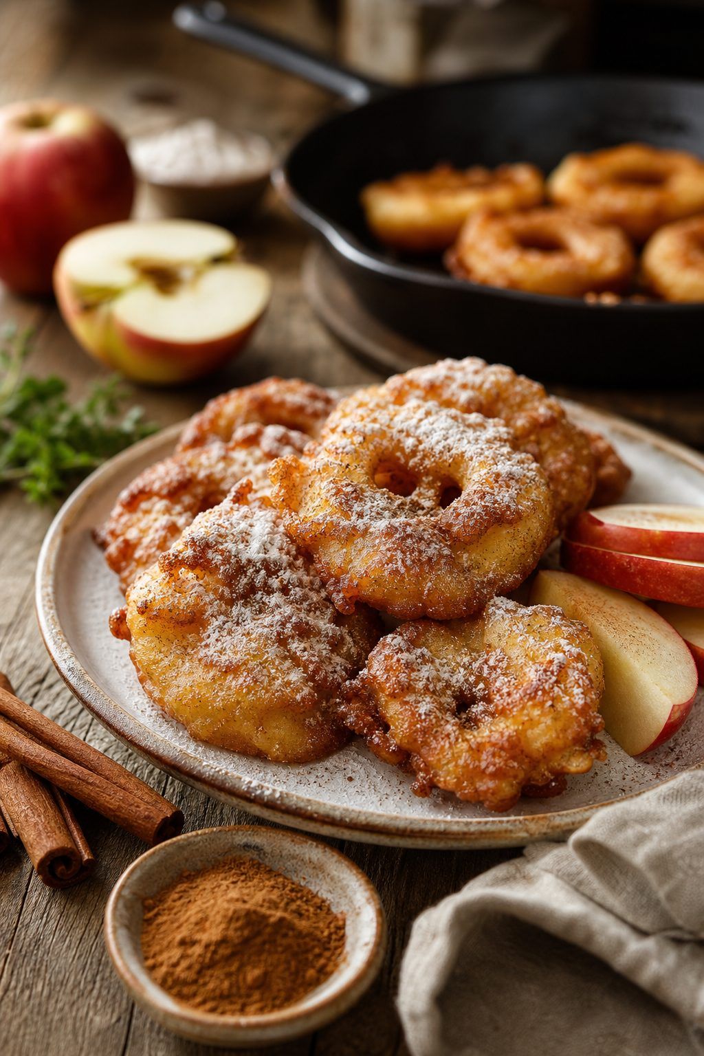 Beignets aux pommes, cannelle et variantes à l’ancienne