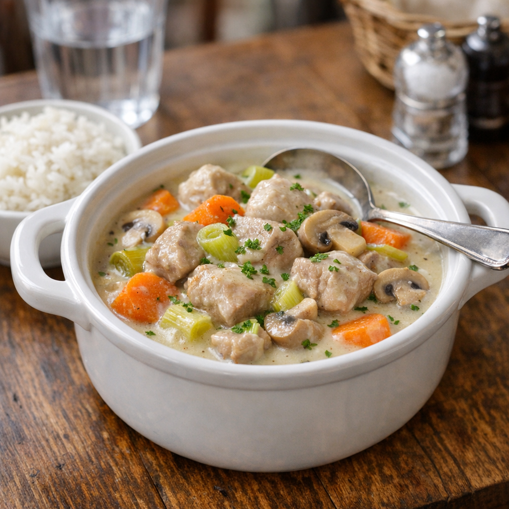La Recette de Blanquette de veau à l’ancienne se mijote en douceur