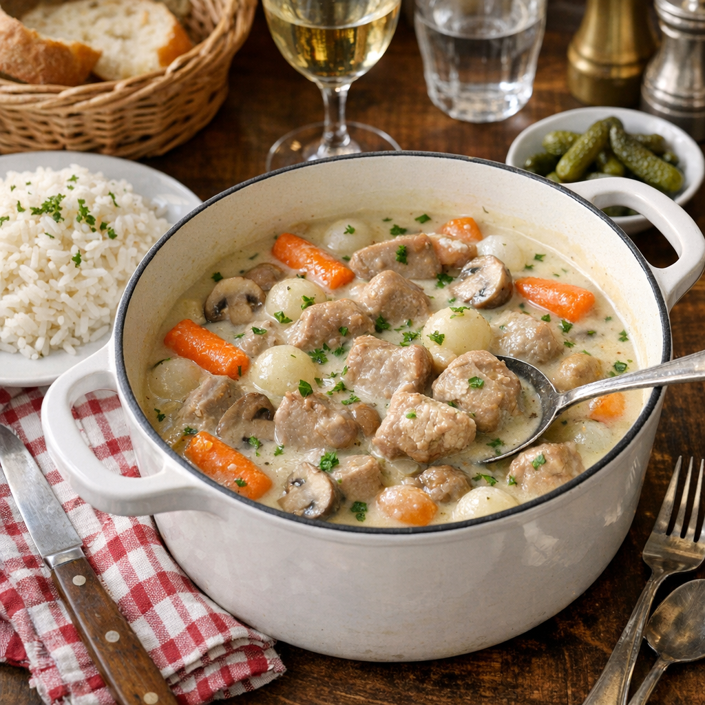 La recette de Blanquette de veau traditionnelle se fait à l’ancienne
