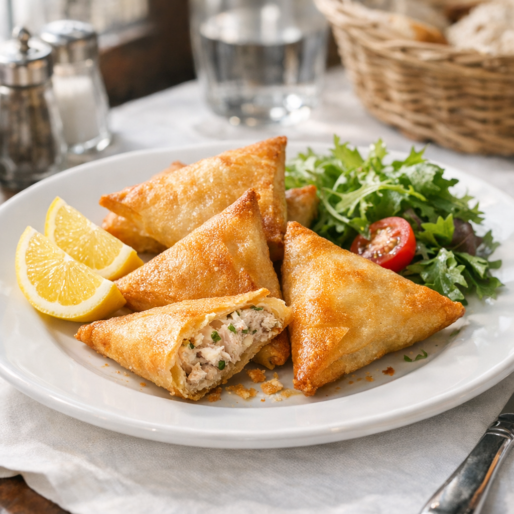 Cette Recette de Brick au thon Kiri reste croustillante sans friture
