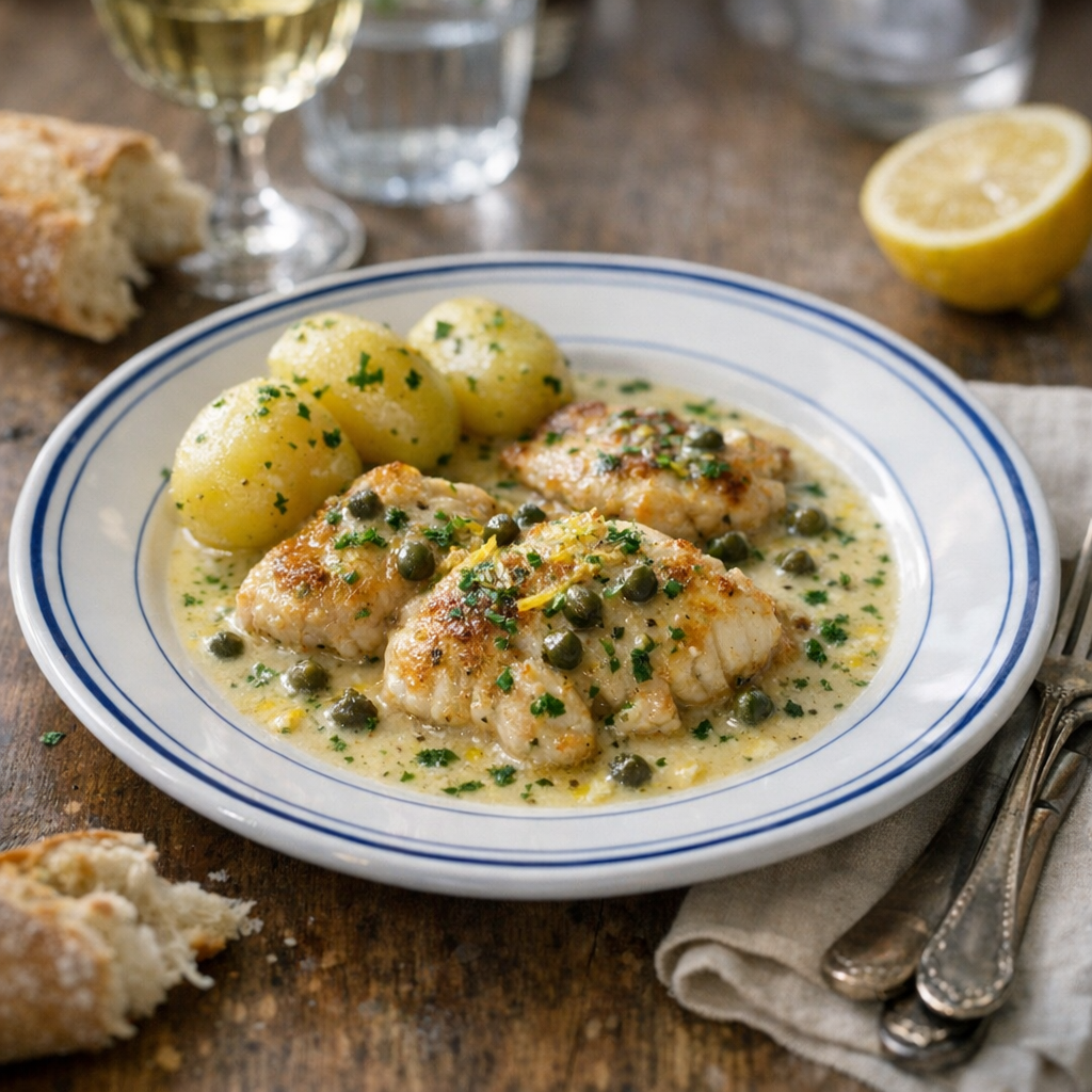 La Recette de Joues de Raie à la crème : douce et citronnée