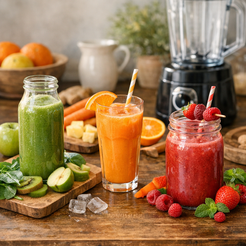 3 recettes faciles de jus au blender à décliner