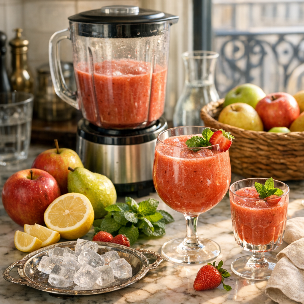 La Recette de Jus de fruit au blender se prépare en 10 minutes