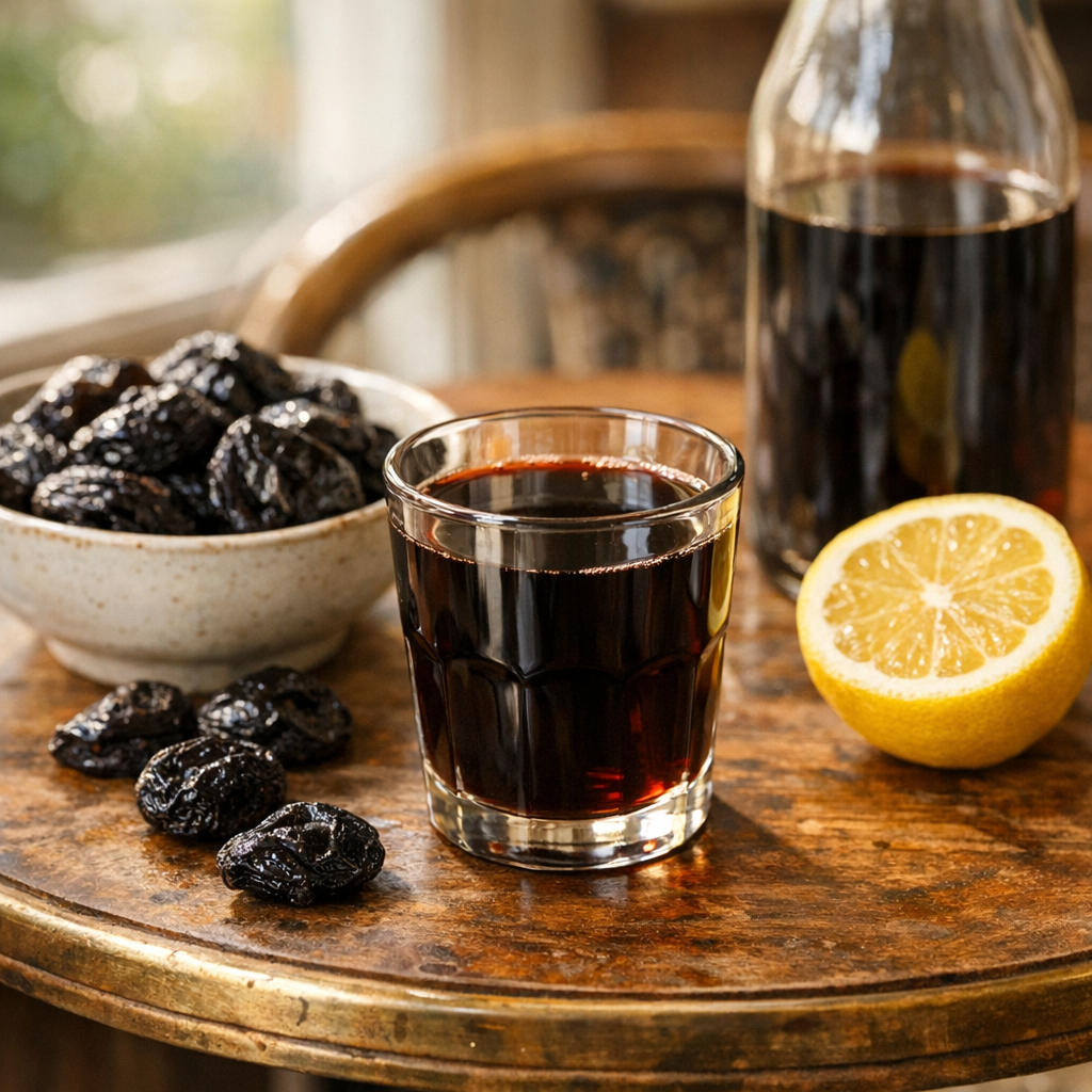La Recette du Jus de pruneaux laxatif se prépare sans sucre