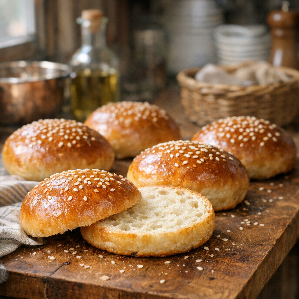 La recette de pain Burger façon chef étoilé : des Buns moelleux