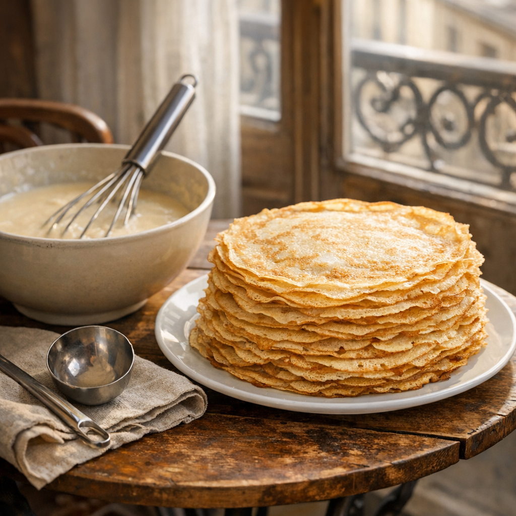 La Recette de Pâte à Crêpes pour 6 personnes : facile et rapide