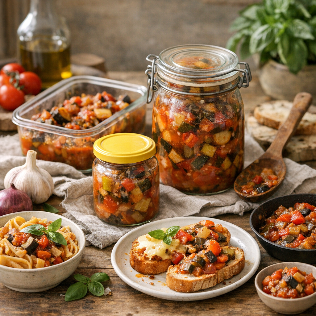 Conservation, bocaux et restes : que faire avec une ratatouille déjà cuite ?