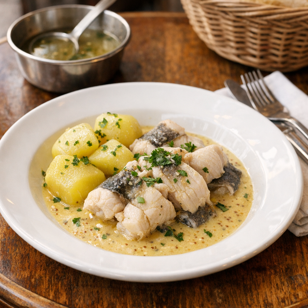 La Recette de Saumonette au court-bouillon garde le poisson tendre