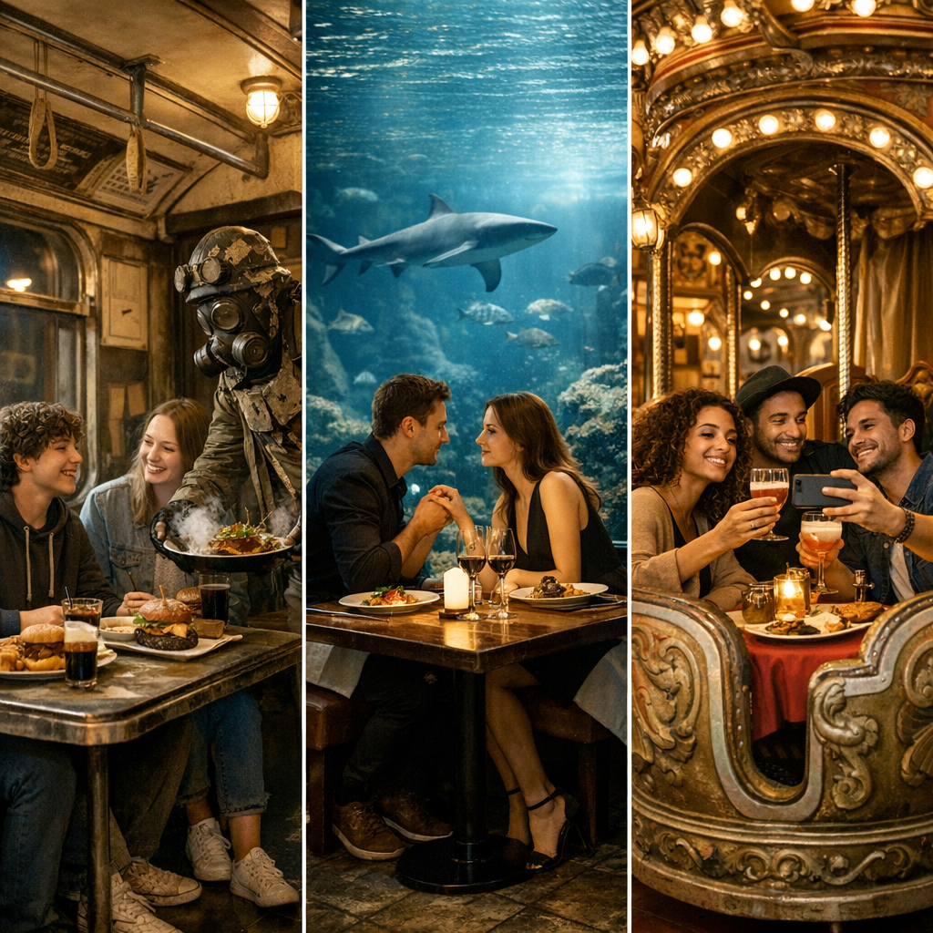 Entre amis, avec des ados, en couple : quel restaurant insolite choisir ?