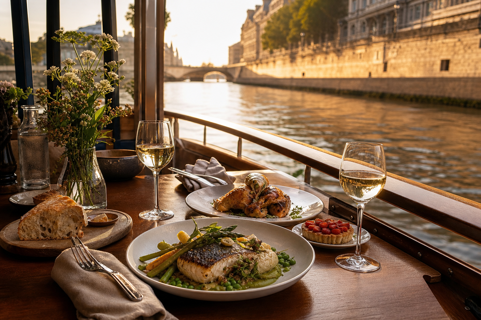 Un restaurant à Paris sur la Seine se choisit selon votre soirée