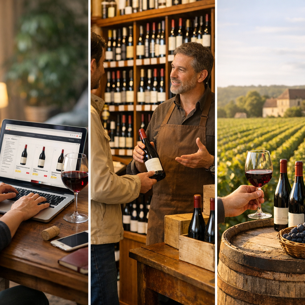 Où acheter du vin de Bourgogne : en ligne, chez un caviste ou chez le producteur